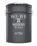WO-WE Betonfarbe Bodenfarbe Bodenbeschichtung W700 Betongrau ähnl. RAL 7023-5L